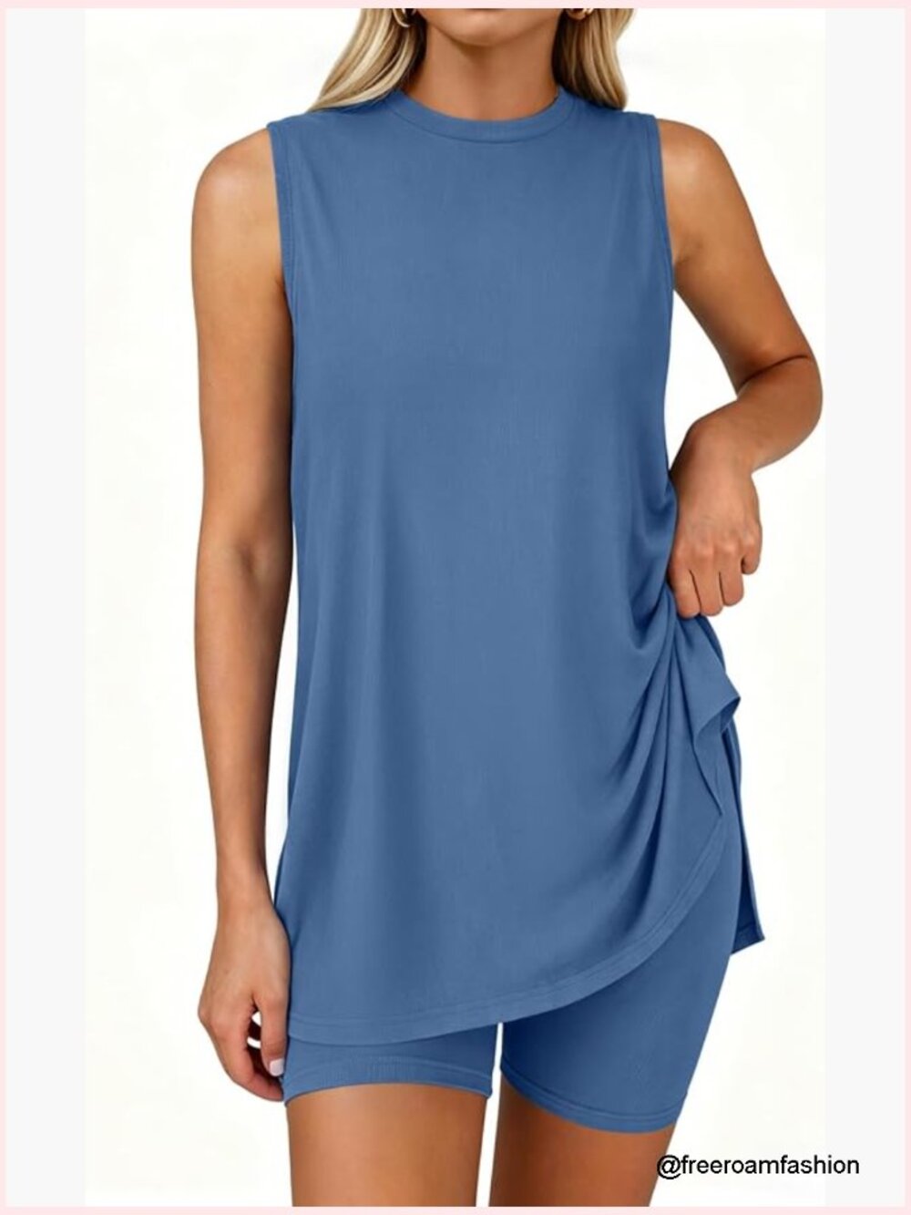 2 Piece Short Set for Women Summer Matching Lounge Travel Outfit
